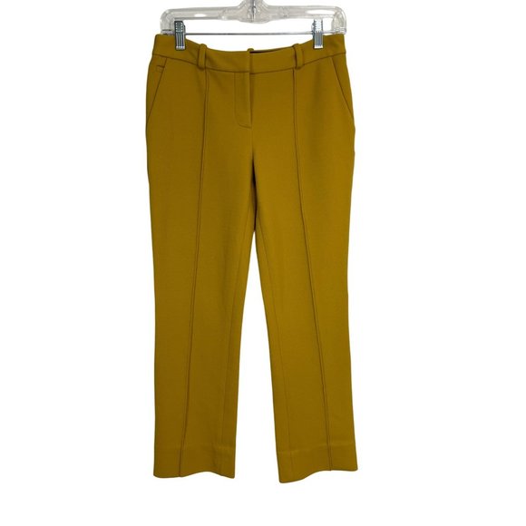 Diane Von Furstenberg Pants - DIANE von FURSTENBERG Women's Pants Nysa Twill Ankle Yellow Mustard Size 4